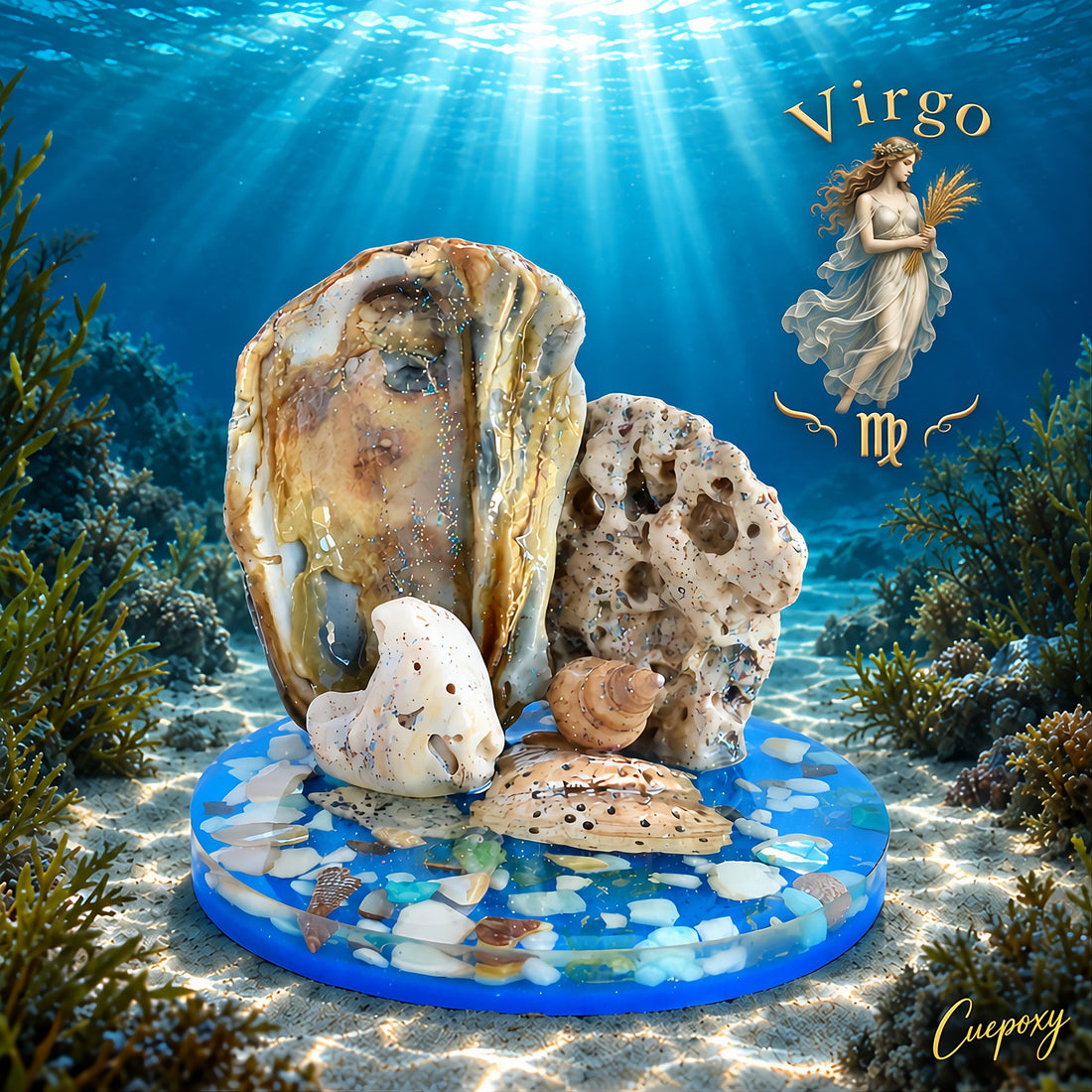 Virgo: Grace in an Underwater Garden