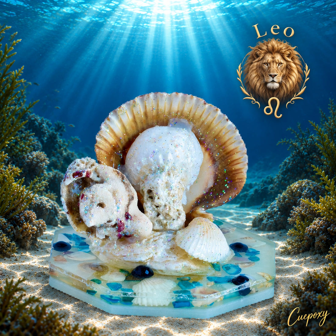 Leo: A Mane of Ocean Light