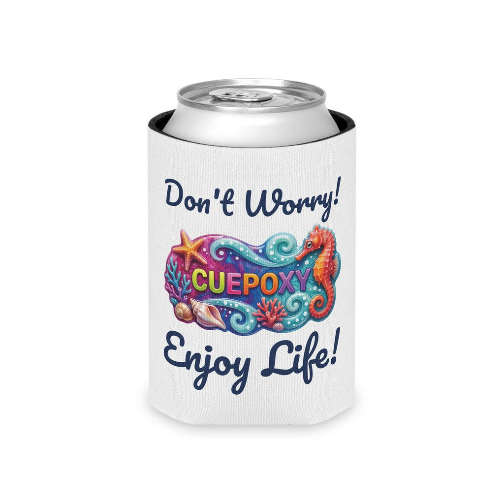 Ocean Art Can Cooler – CuepoxyGift Beach Print | Edge-to-Edge Design