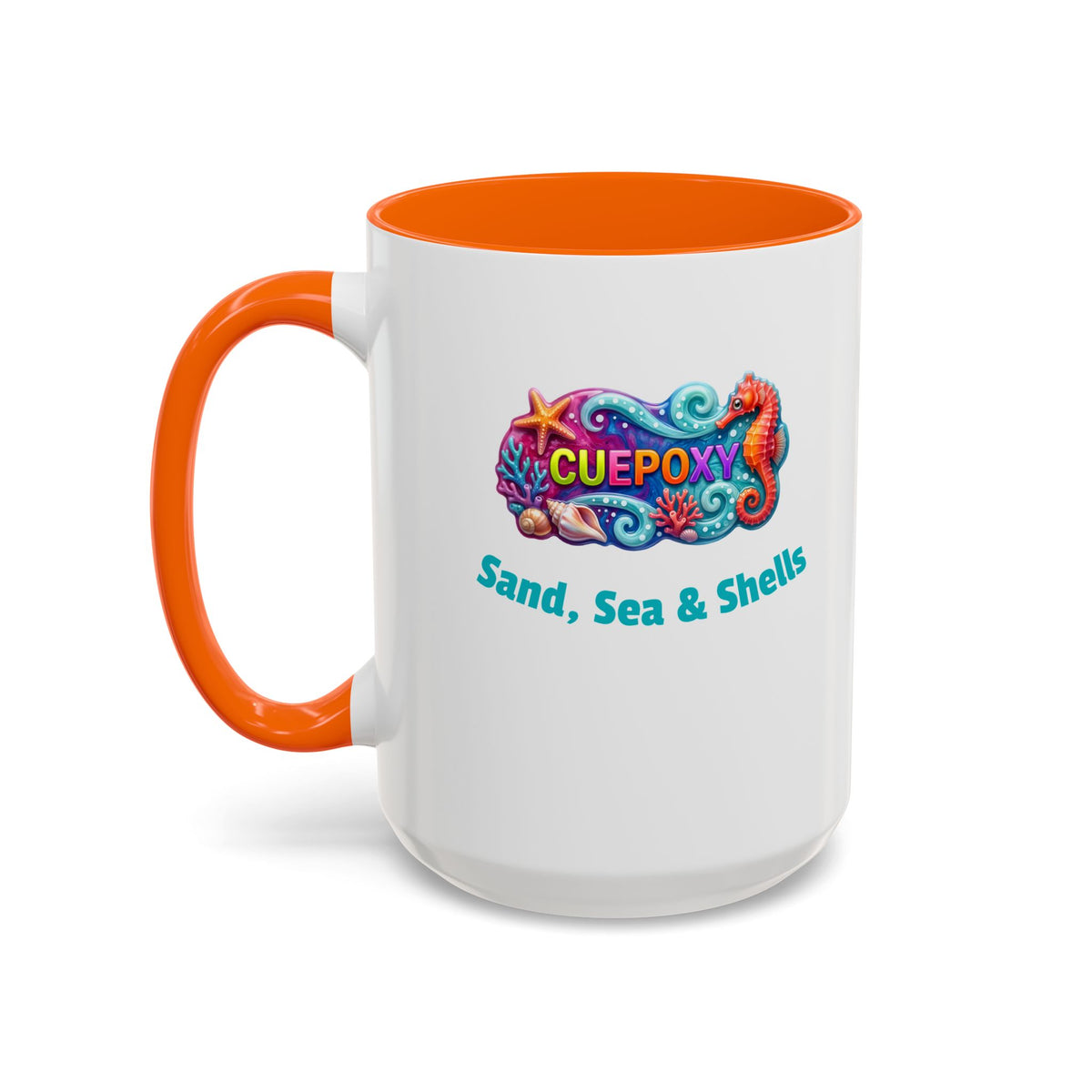 Ocean Art Accent Coffee Mug – CuepoxyGift | Two-Tone Ceramic 11oz & 15oz
