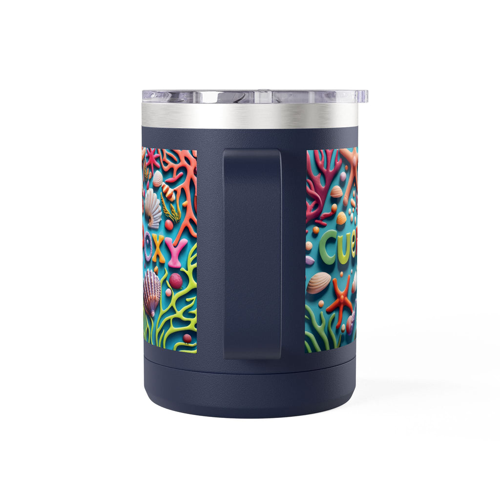Ocean Art Coffee Mug Tumbler 15oz – CuepoxyGift | Insulated Stainless Steel Handle Mug