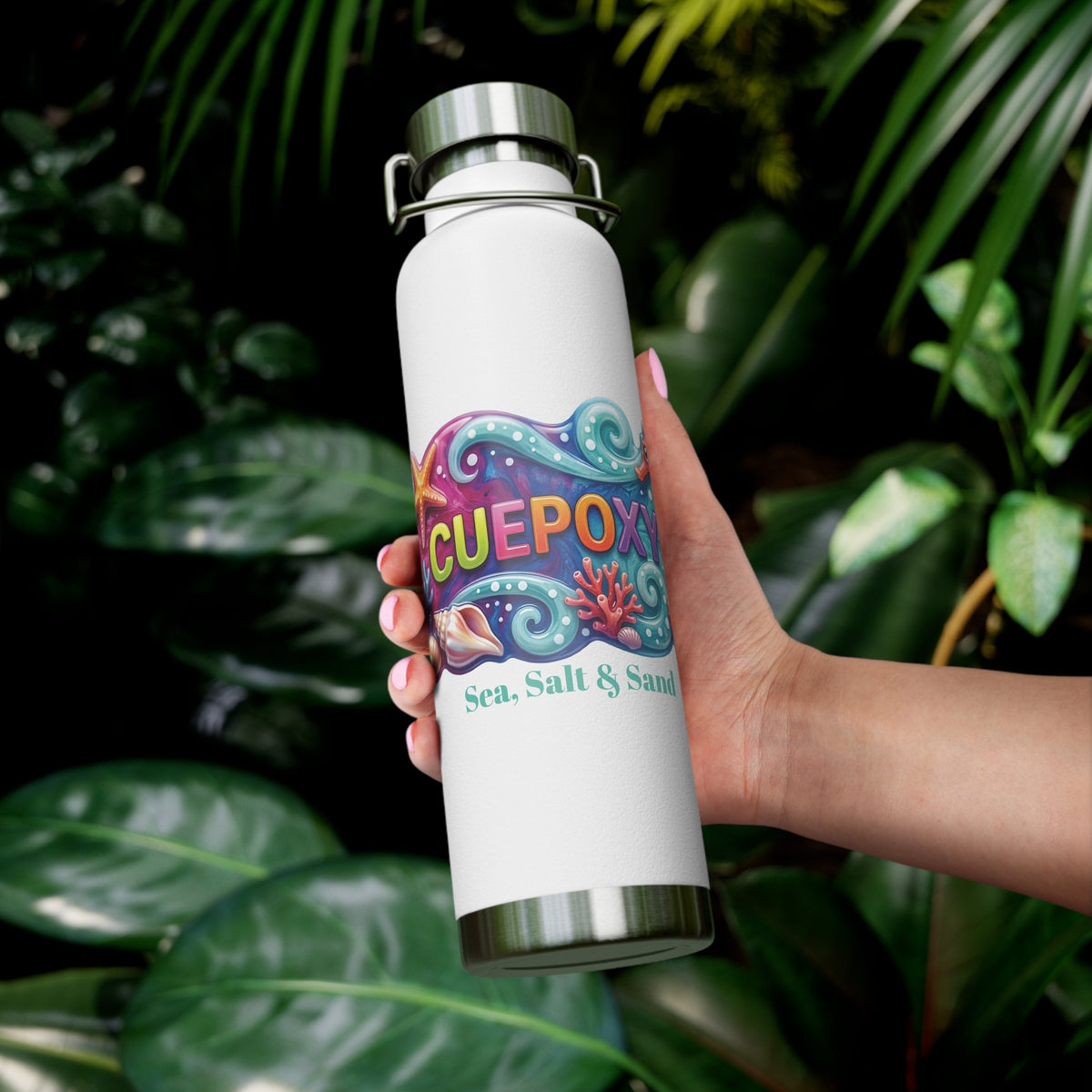 Ocean Art Insulated Water Bottle 22oz – CuepoxyGift | Copper Vacuum Double-Wall