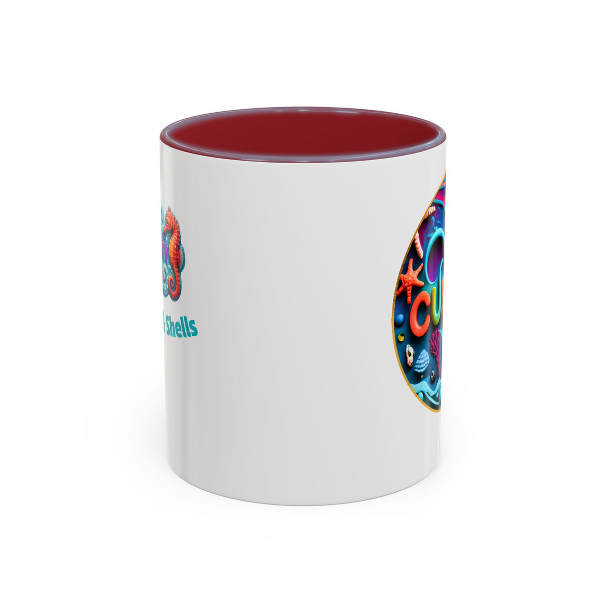 Ocean Art Accent Coffee Mug – CuepoxyGift | Two-Tone Ceramic 11oz & 15oz