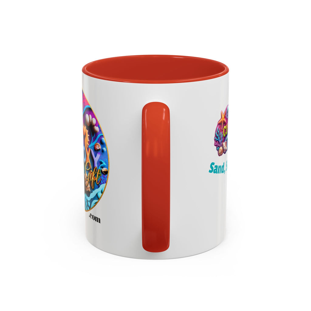 Ocean Art Accent Coffee Mug – CuepoxyGift | Two-Tone Ceramic 11oz & 15oz