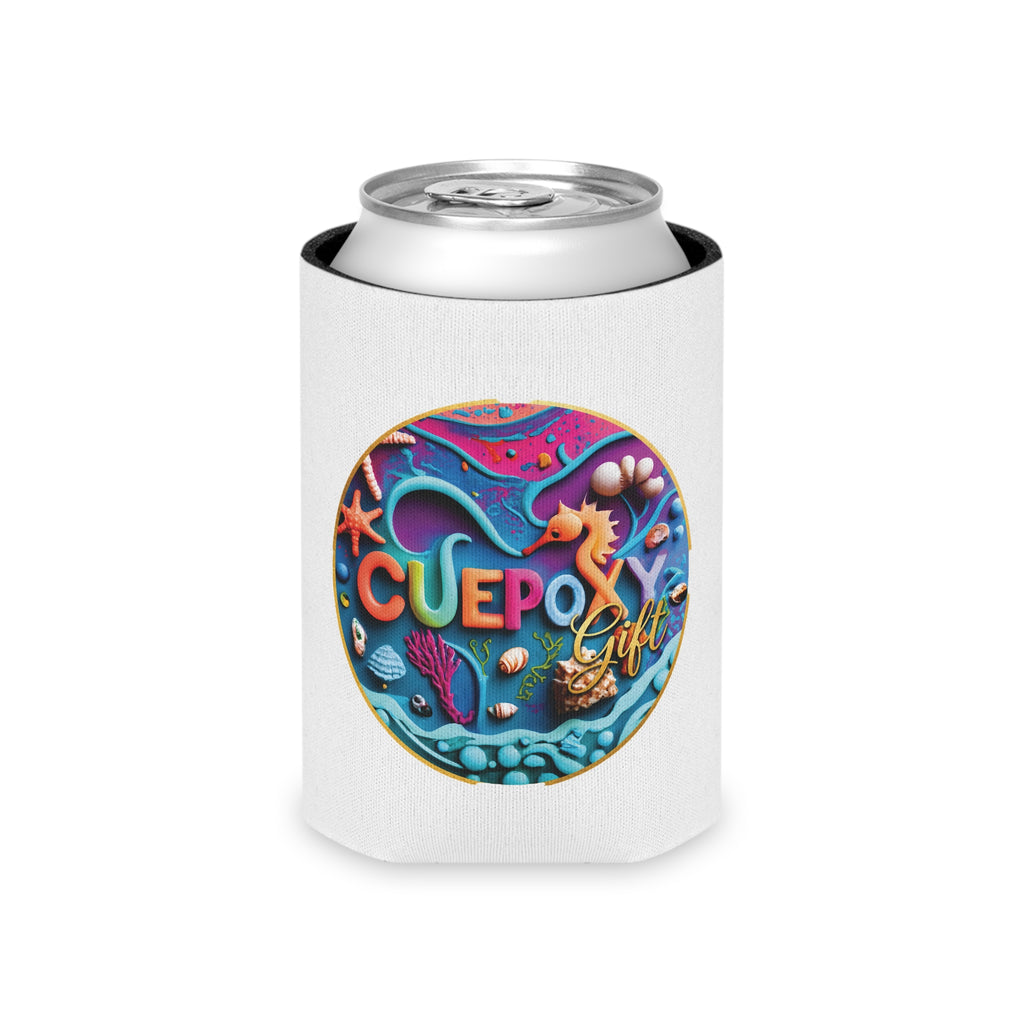 Ocean Art Can Cooler – CuepoxyGift Beach Print | Edge-to-Edge Design