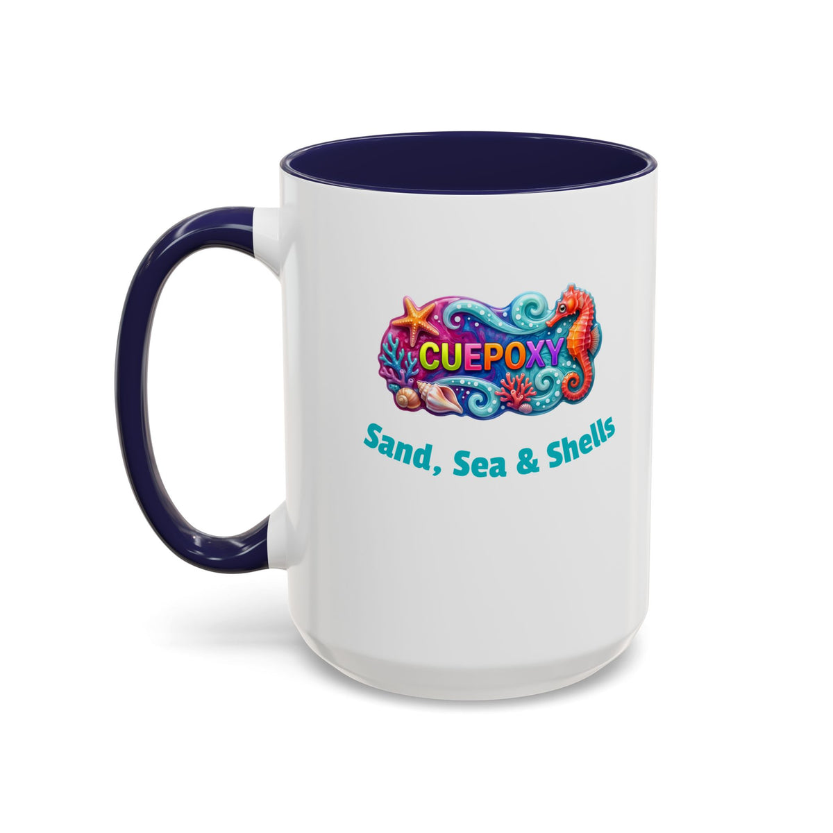 Ocean Art Accent Coffee Mug – CuepoxyGift | Two-Tone Ceramic 11oz & 15oz