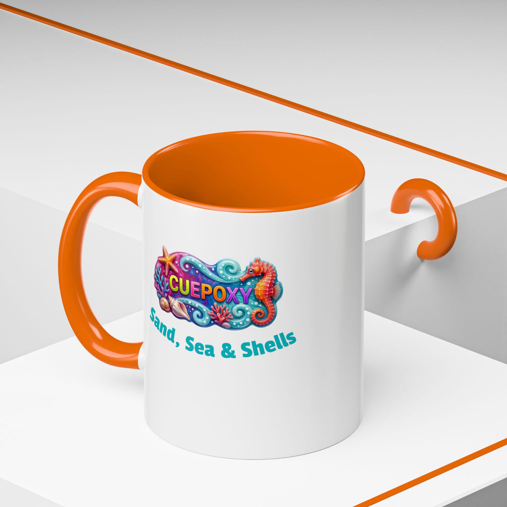 Ocean Art Accent Coffee Mug – CuepoxyGift | Two-Tone Ceramic 11oz & 15oz