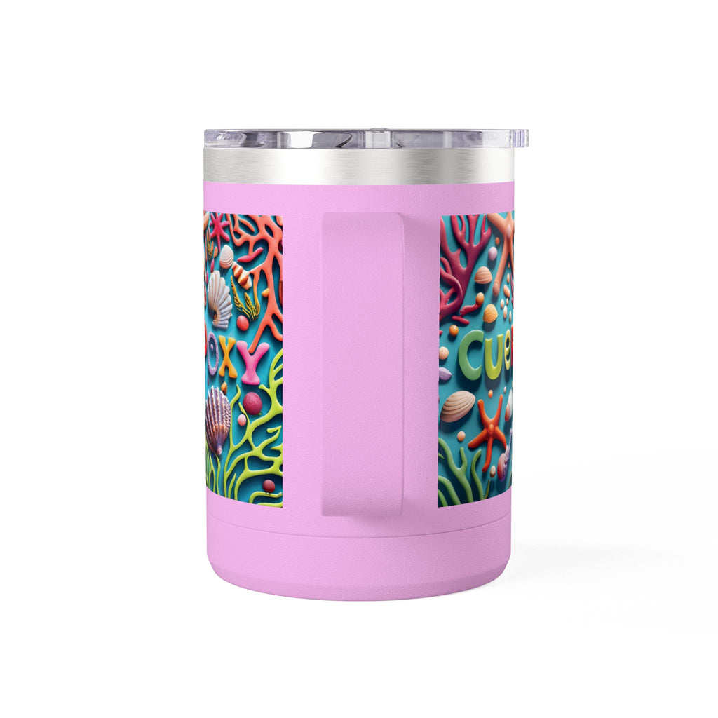 Ocean Art Coffee Mug Tumbler 15oz – CuepoxyGift | Insulated Stainless Steel Handle Mug