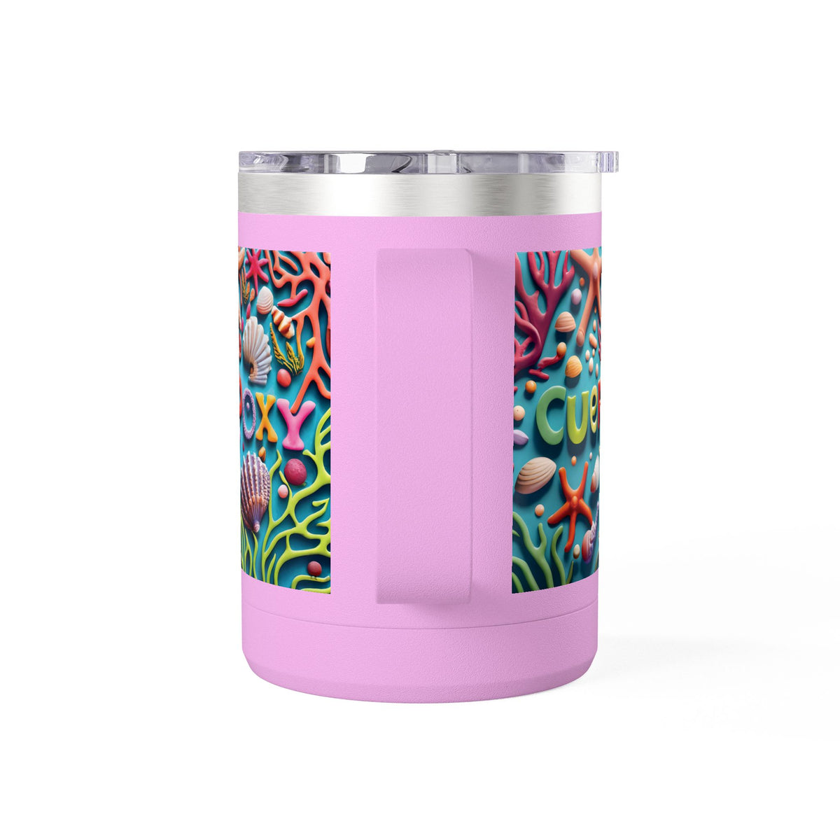 Ocean Art Coffee Mug Tumbler 15oz – CuepoxyGift | Insulated Stainless Steel Handle Mug