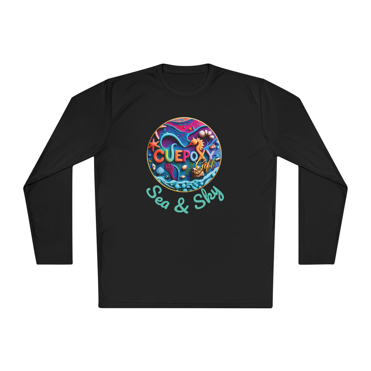 Ocean Art Long Sleeve Tee – CuepoxyGift | Unisex Moisture-Wicking Polyester