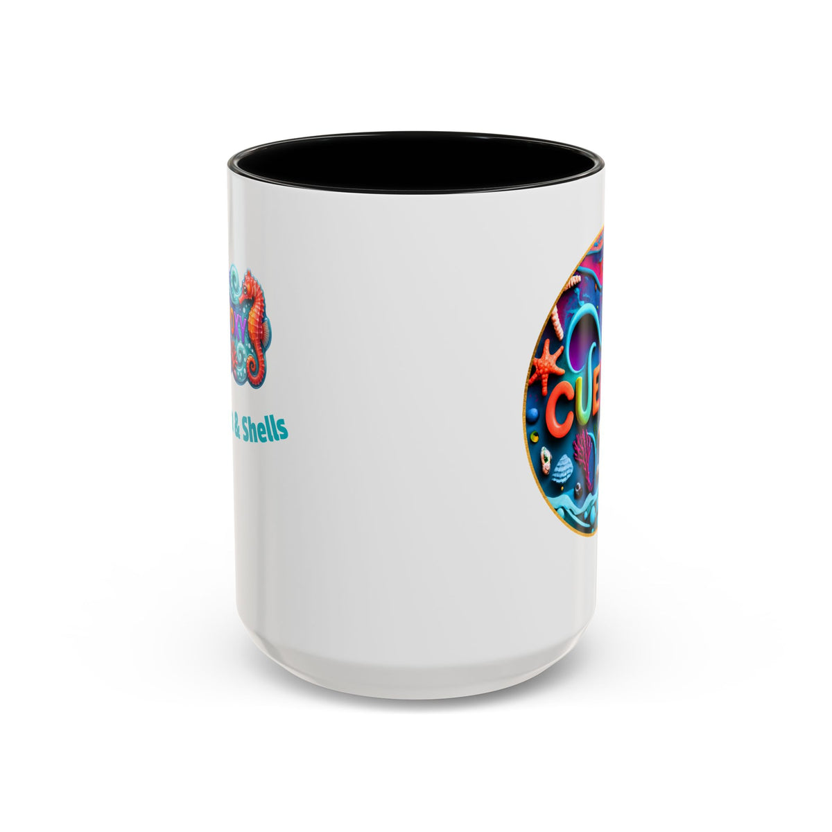 Ocean Art Accent Coffee Mug – CuepoxyGift | Two-Tone Ceramic 11oz & 15oz