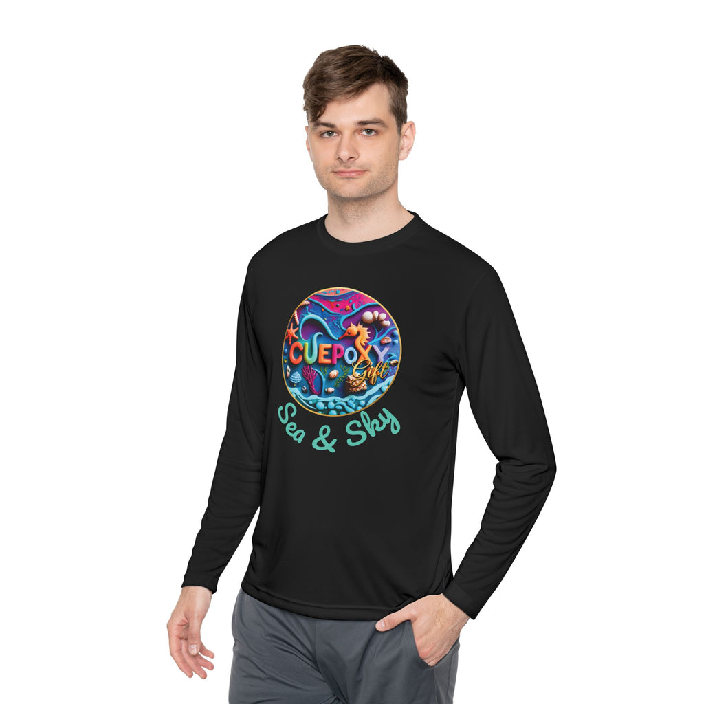 Ocean Art Long Sleeve Tee – CuepoxyGift | Unisex Moisture-Wicking Polyester