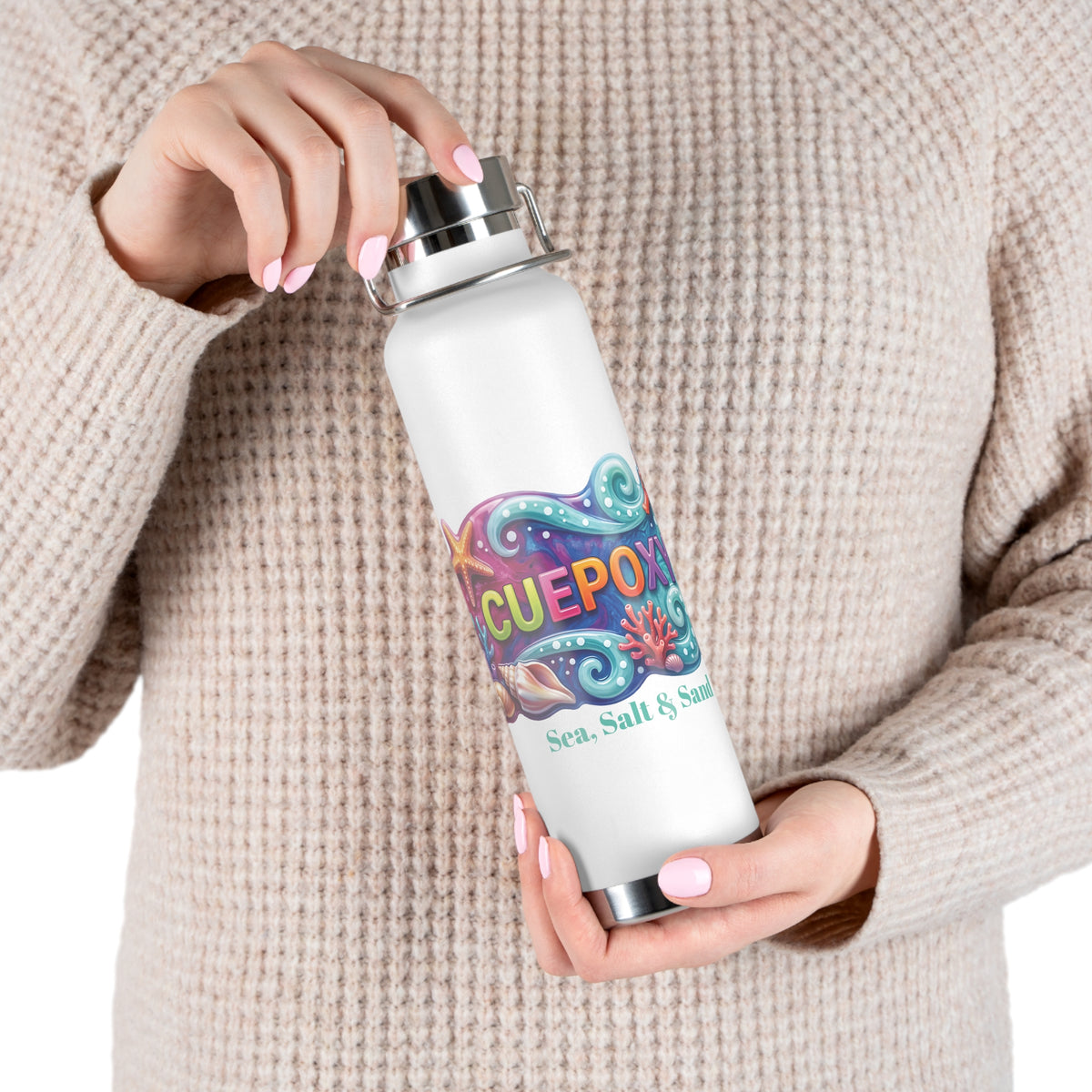 Ocean Art Insulated Water Bottle 22oz – CuepoxyGift | Copper Vacuum Double-Wall