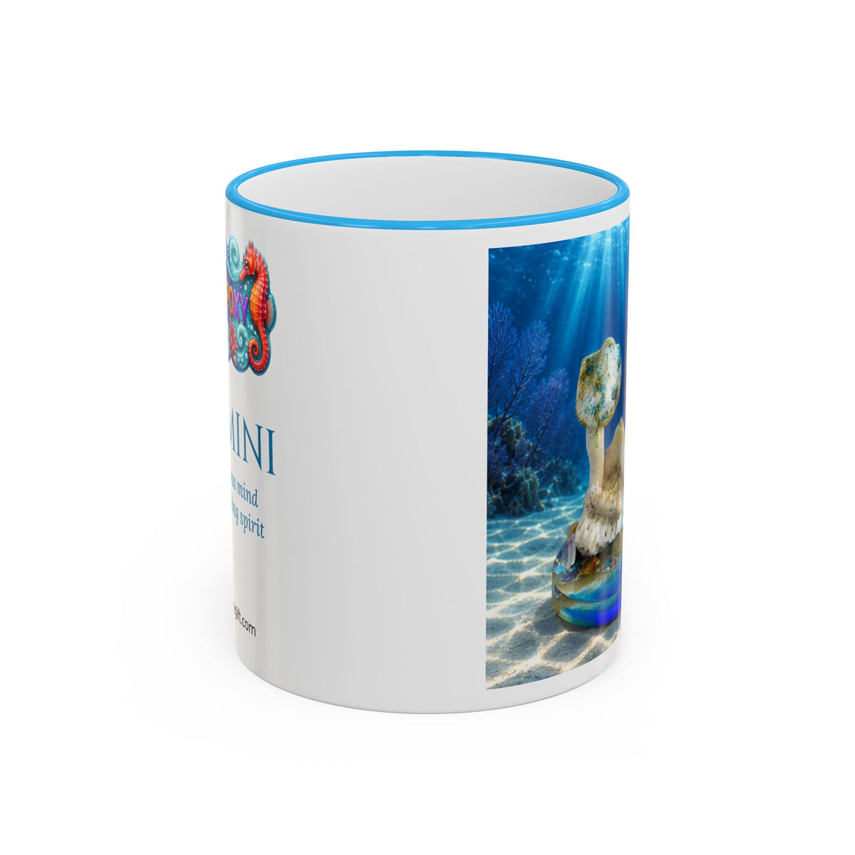Gemini Zodiac Mug – Two Forms, One Ocean | 11 oz
