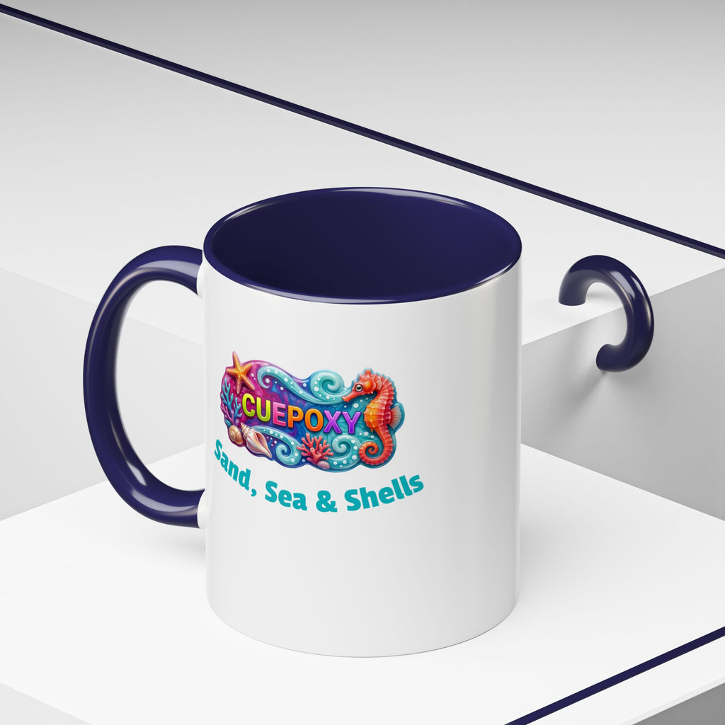 Ocean Art Accent Coffee Mug – CuepoxyGift | Two-Tone Ceramic 11oz & 15oz