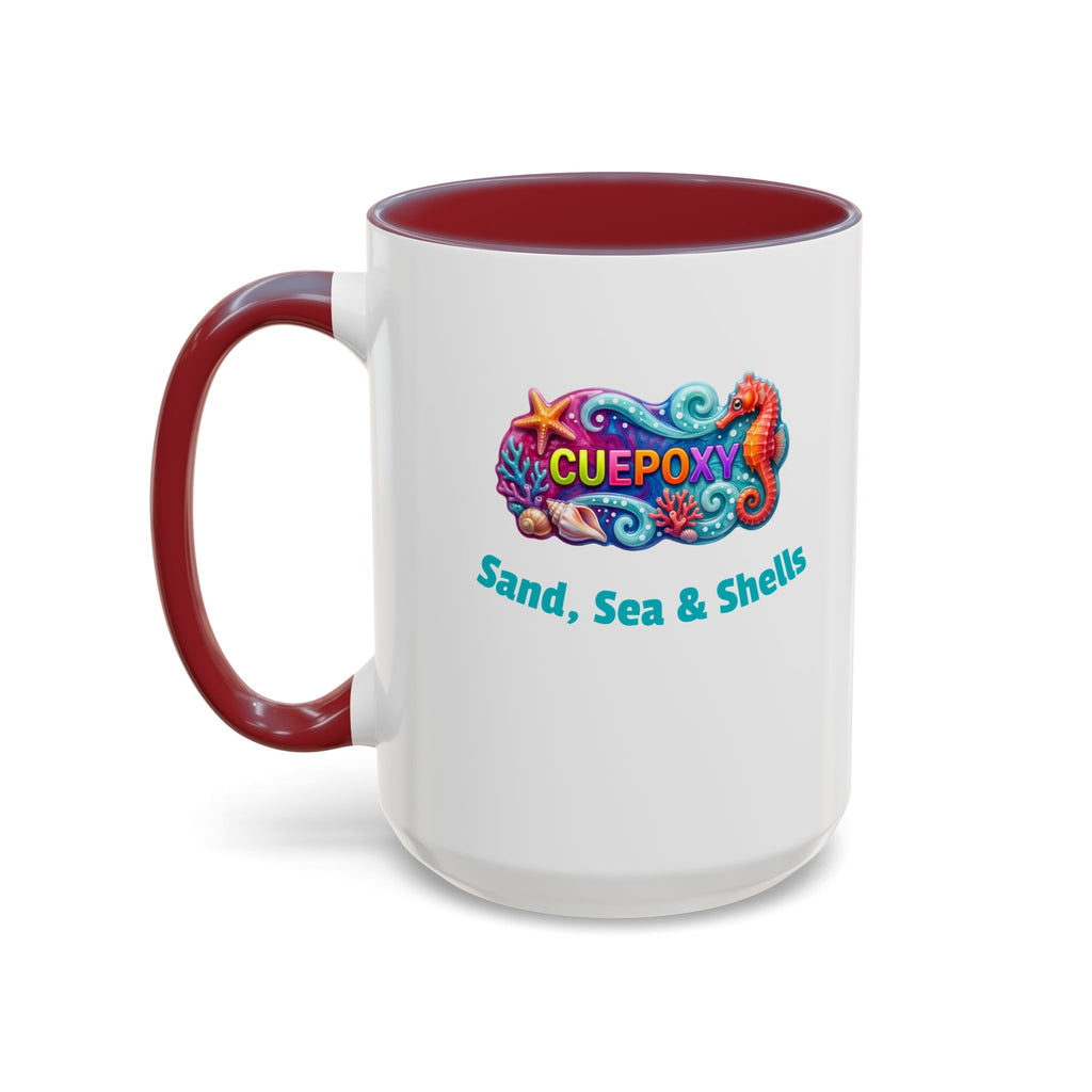Ocean Art Accent Coffee Mug – CuepoxyGift | Two-Tone Ceramic 11oz & 15oz