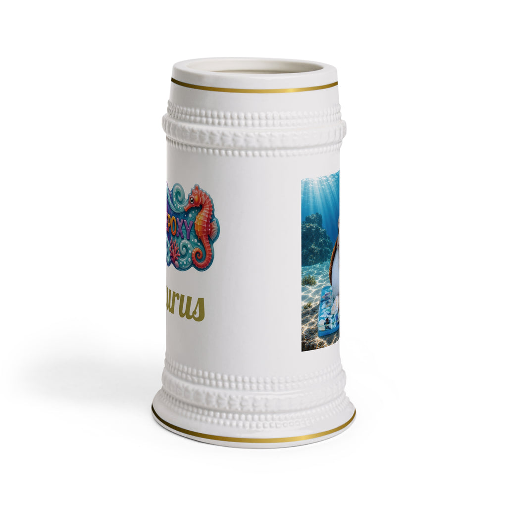 Taurus Zodiac Beer Stein – Strength on the Ocean Floor | 22 oz