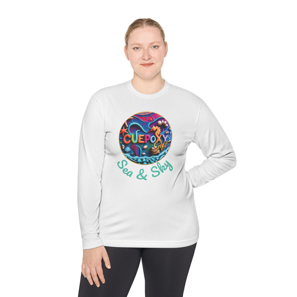 Ocean Art Long Sleeve Tee – CuepoxyGift | Unisex Moisture-Wicking Polyester