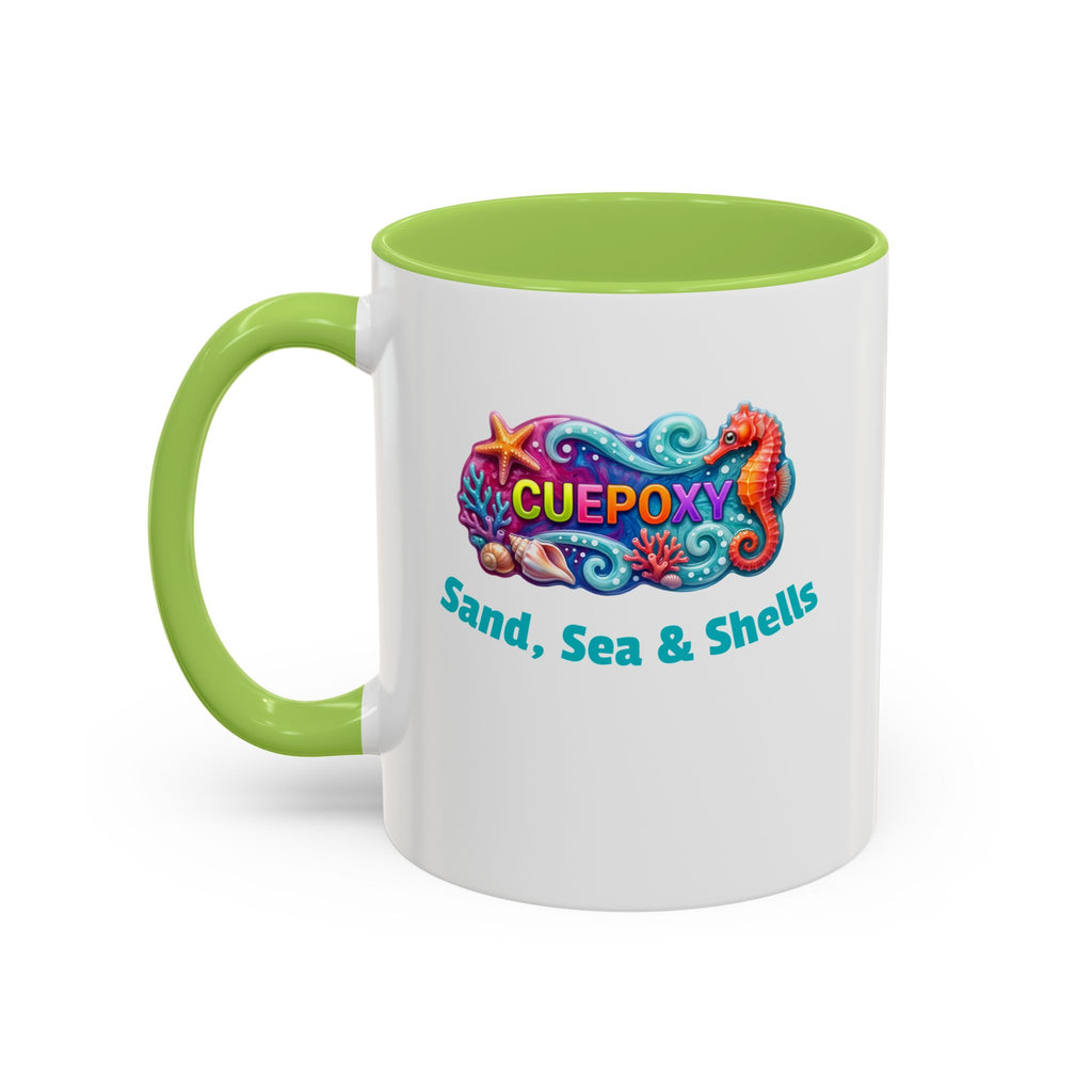 Ocean Art Accent Coffee Mug – CuepoxyGift | Two-Tone Ceramic 11oz & 15oz