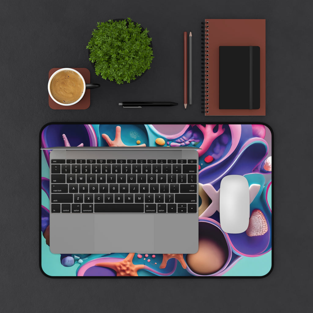 Ocean Art Desk Mat – CuepoxyGift | Non-Slip Neoprene Mouse Pad, 3 Sizes