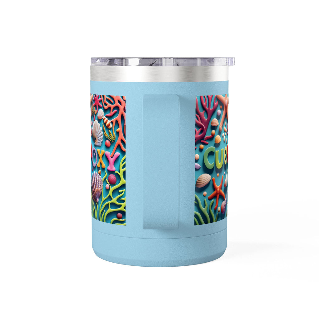 Ocean Art Coffee Mug Tumbler 15oz – CuepoxyGift | Insulated Stainless Steel Handle Mug