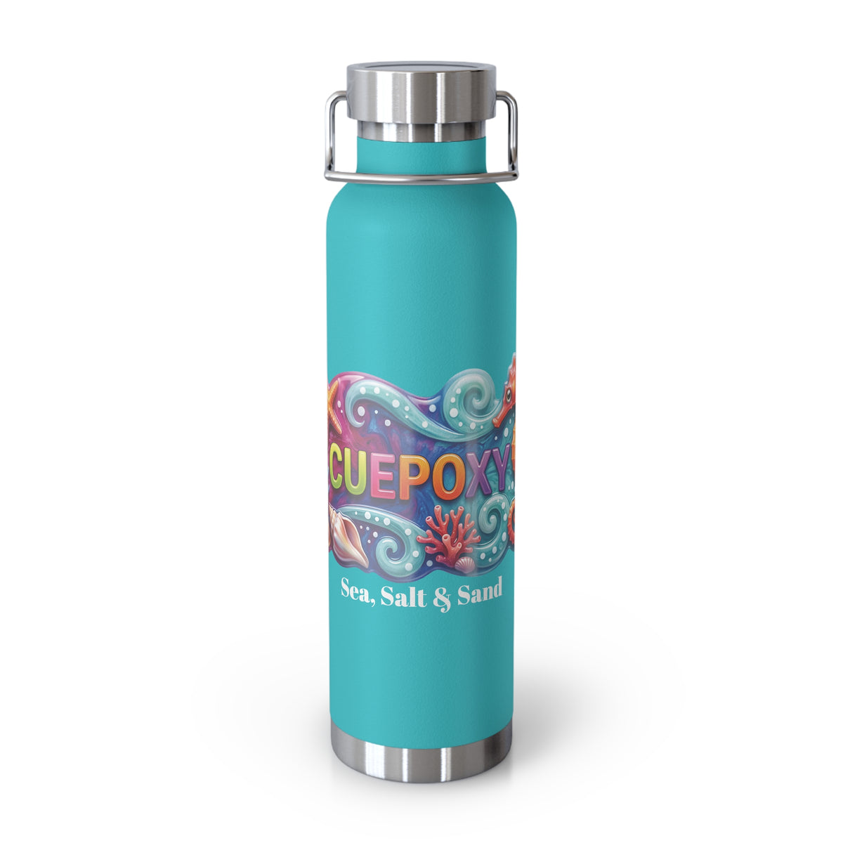 Ocean Art Insulated Water Bottle 22oz – CuepoxyGift | Copper Vacuum Double-Wall