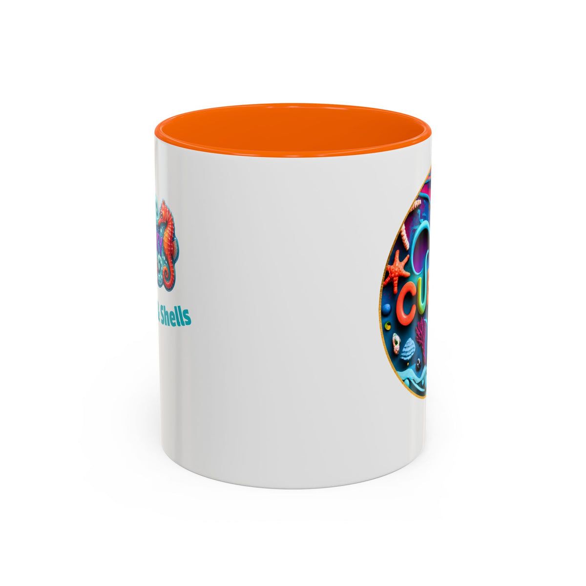 Ocean Art Accent Coffee Mug – CuepoxyGift | Two-Tone Ceramic 11oz & 15oz