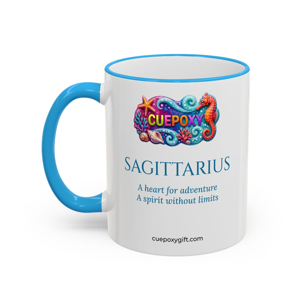 Sagittarius Zodiac Mug – An Arrow Toward Ocean Light | 11 oz