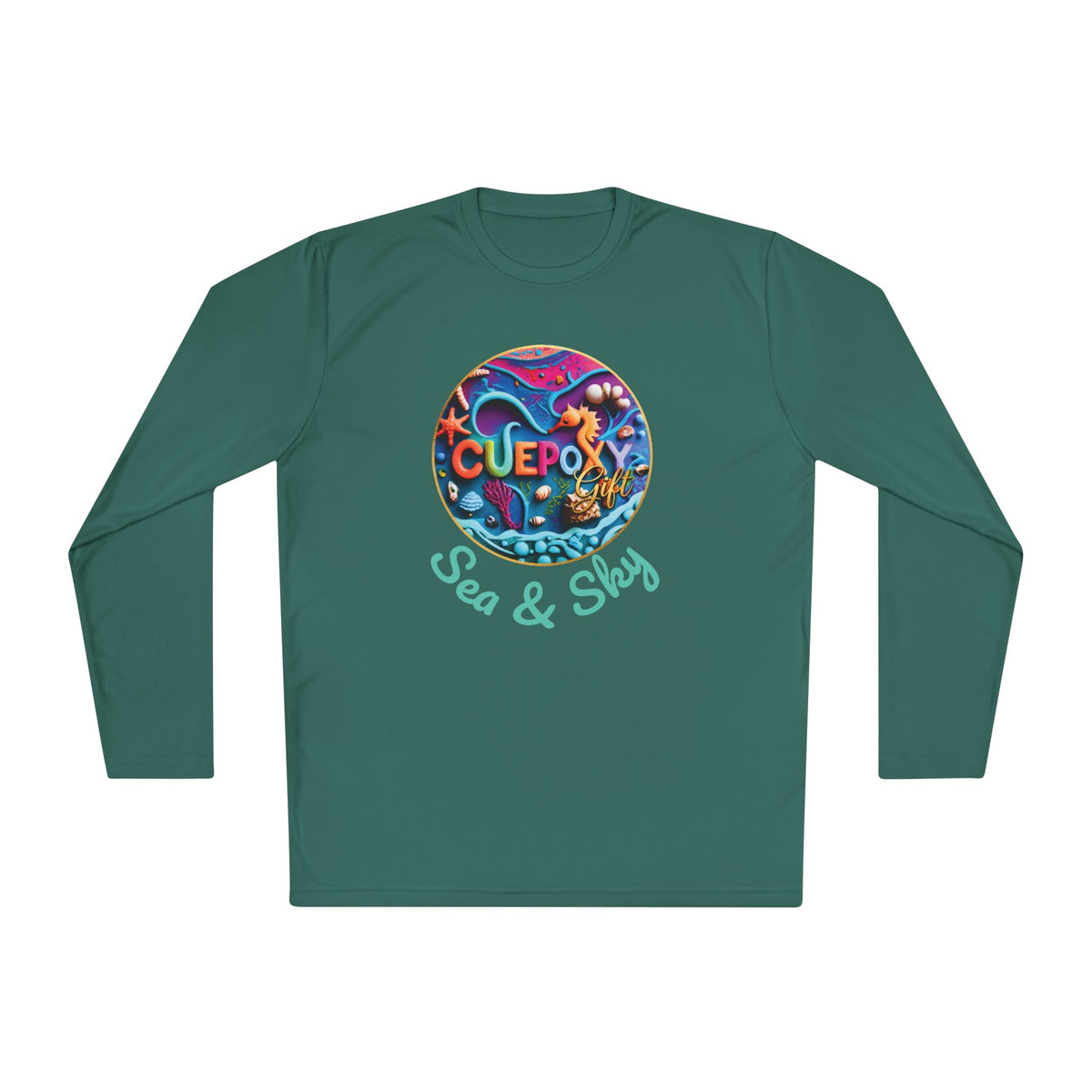 Ocean Art Long Sleeve Tee – CuepoxyGift | Unisex Moisture-Wicking Polyester