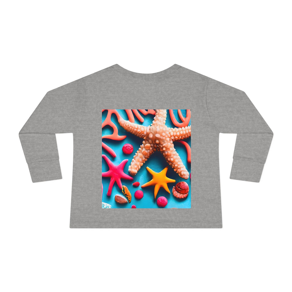 Ocean Art Toddler Long Sleeve Tee – CuepoxyGift | Unisex 100% Cotton, Sizes 2T–5-6T