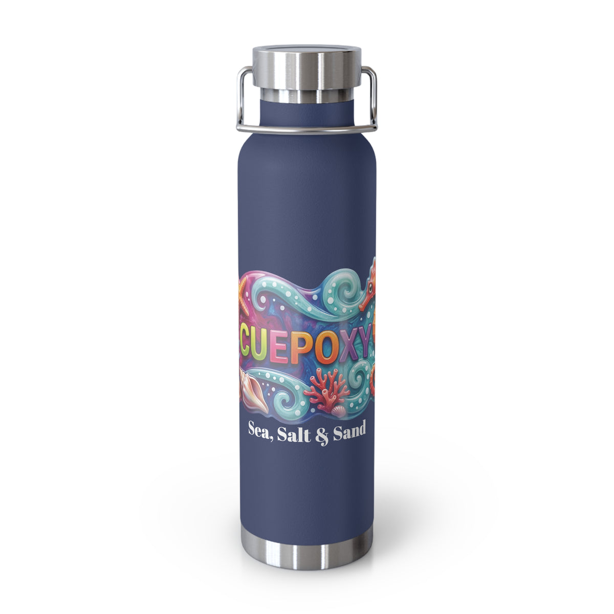 Ocean Art Insulated Water Bottle 22oz – CuepoxyGift | Copper Vacuum Double-Wall