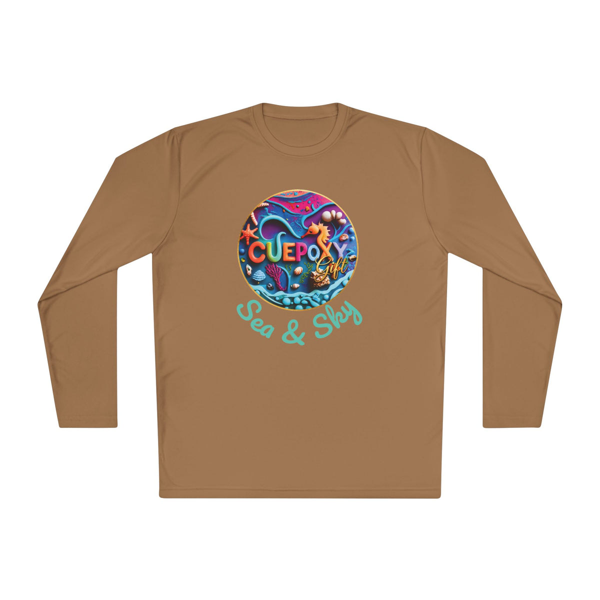 Ocean Art Long Sleeve Tee – CuepoxyGift | Unisex Moisture-Wicking Polyester
