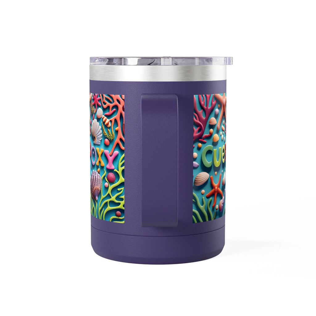 Ocean Art Coffee Mug Tumbler 15oz – CuepoxyGift | Insulated Stainless Steel Handle Mug