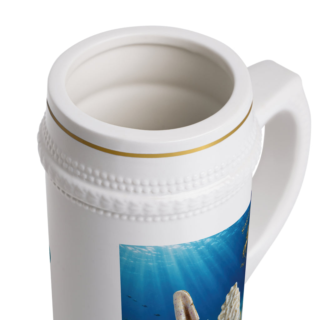 Sagittarius Zodiac Beer Stein – An Arrow Toward Ocean Light | 22 oz