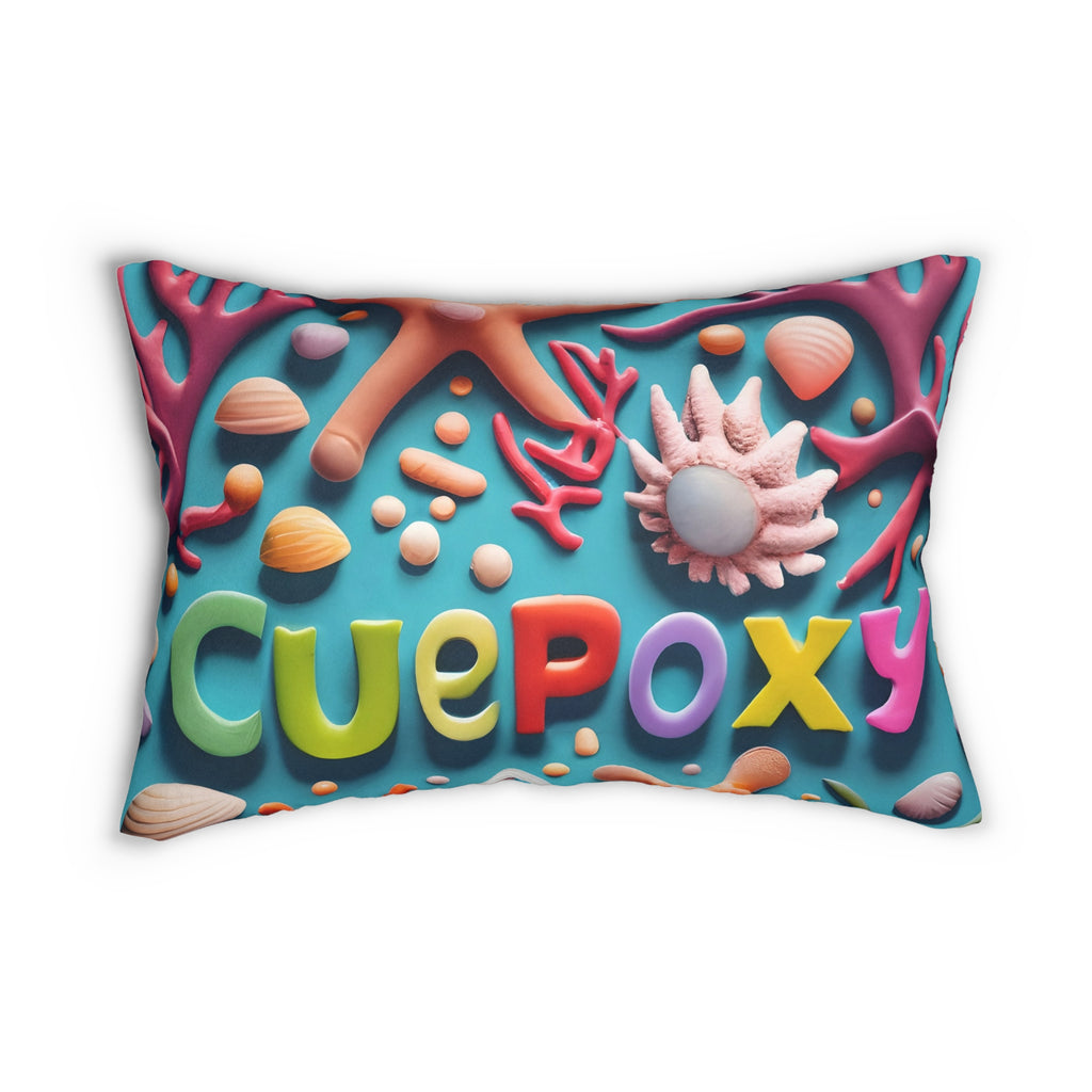 Ocean Art Lumbar Pillow – CuepoxyGift | Spun Polyester 20”×14” Double-Sided Print