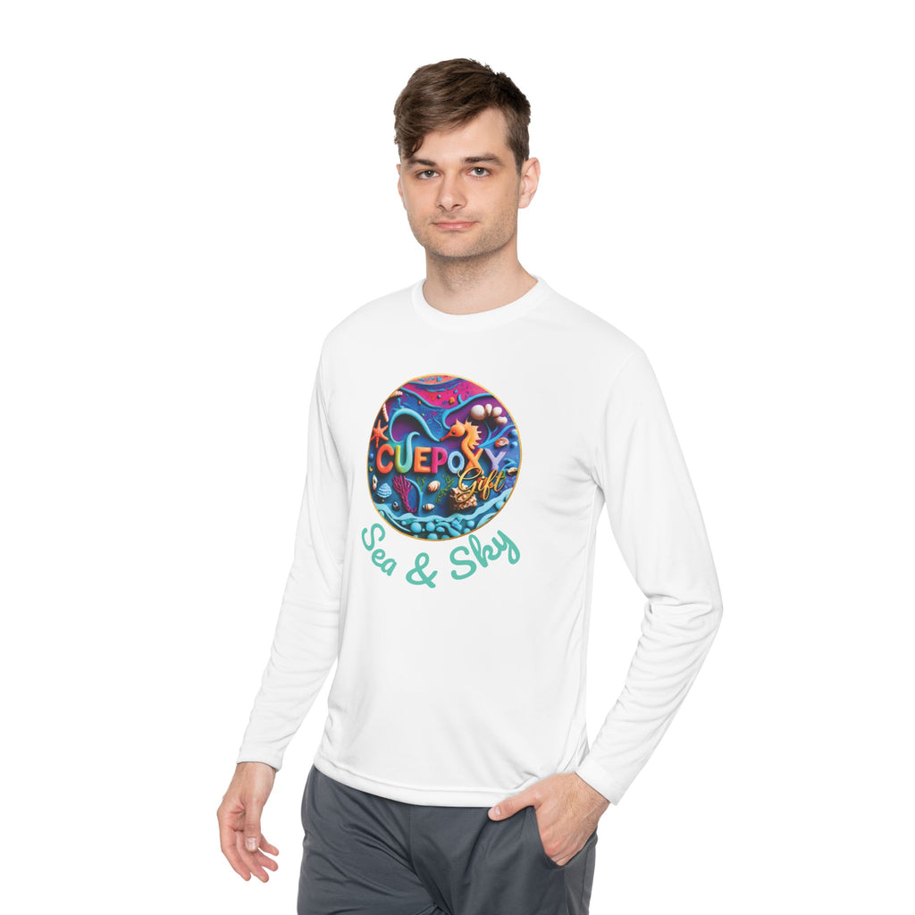 Ocean Art Long Sleeve Tee – CuepoxyGift | Unisex Moisture-Wicking Polyester