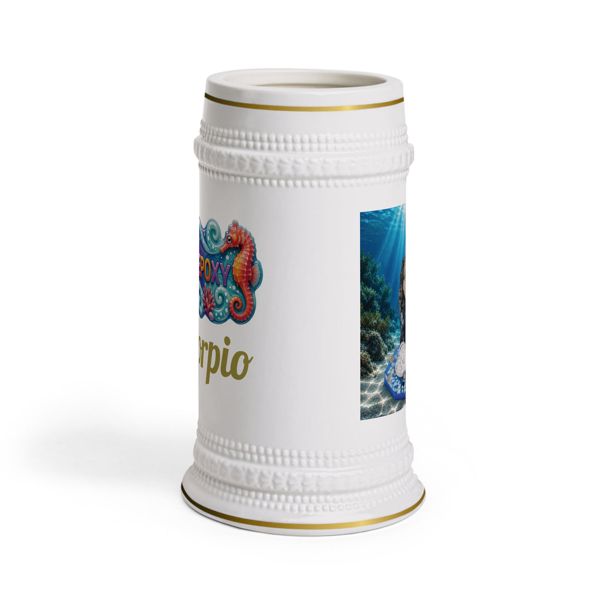 Scorpio Zodiac Beer Stein – Mystery in the Ocean’s Depths | 22 oz