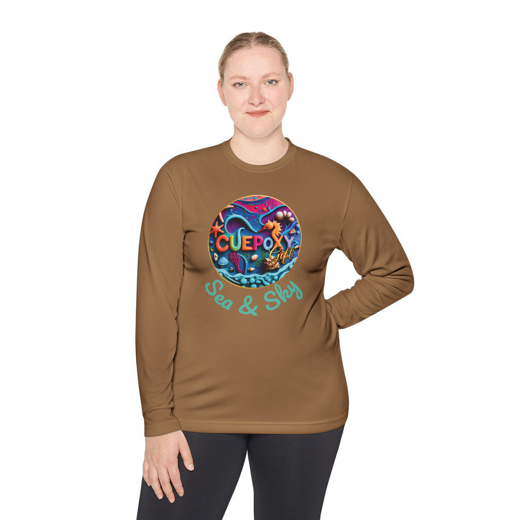 Ocean Art Long Sleeve Tee – CuepoxyGift | Unisex Moisture-Wicking Polyester