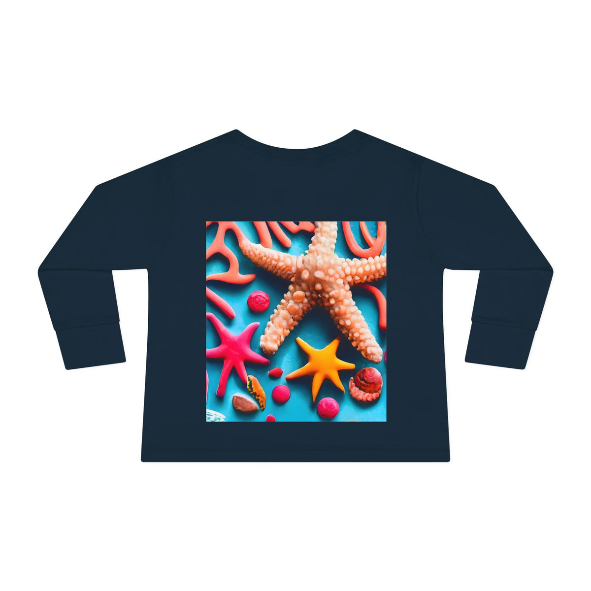 Ocean Art Toddler Long Sleeve Tee – CuepoxyGift | Unisex 100% Cotton, Sizes 2T–5-6T