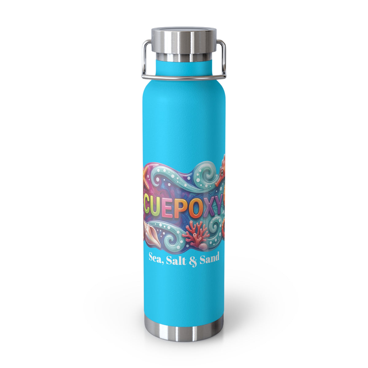 Ocean Art Insulated Water Bottle 22oz – CuepoxyGift | Copper Vacuum Double-Wall