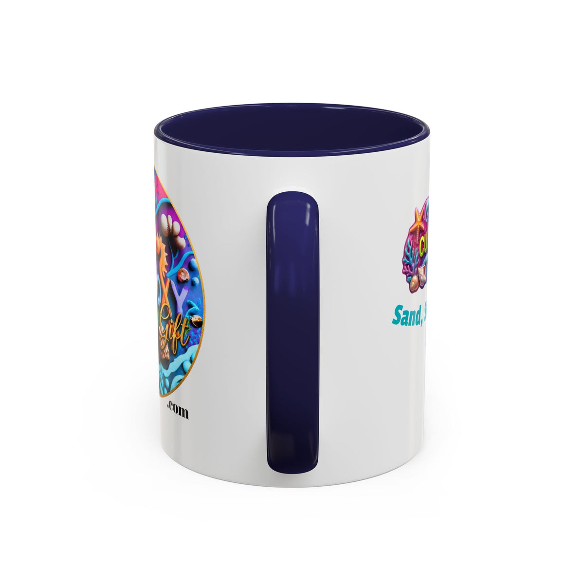 Ocean Art Accent Coffee Mug – CuepoxyGift | Two-Tone Ceramic 11oz & 15oz