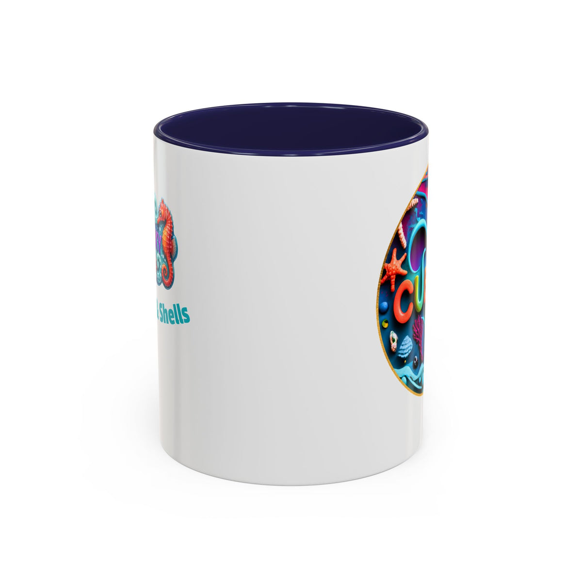 Ocean Art Accent Coffee Mug – CuepoxyGift | Two-Tone Ceramic 11oz & 15oz