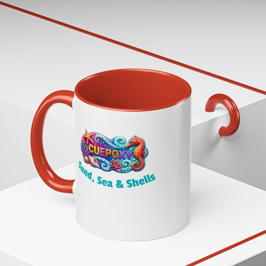 Ocean Art Accent Coffee Mug – CuepoxyGift | Two-Tone Ceramic 11oz & 15oz