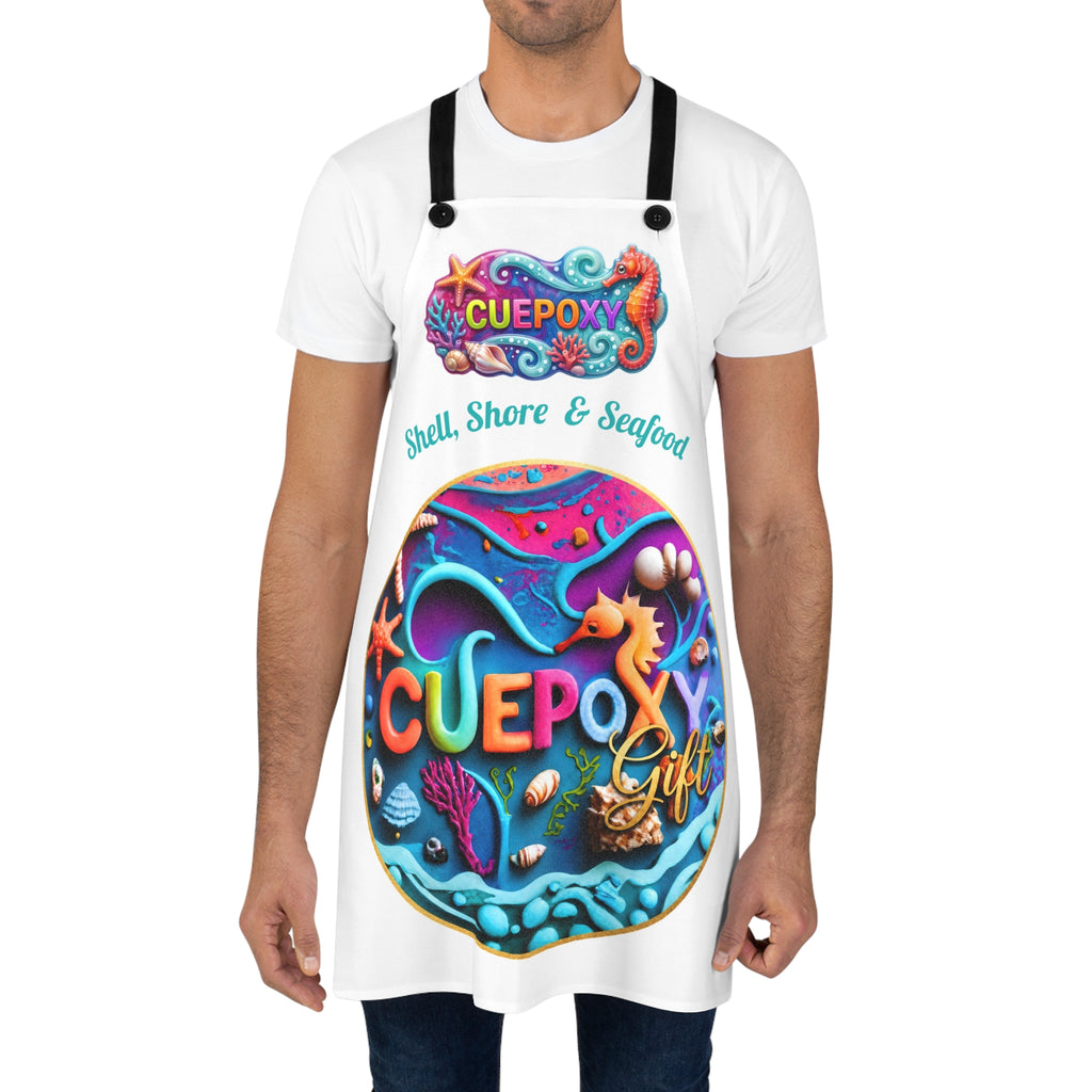 Ocean Art Cooking Apron – CuepoxyGift | All-Over Print Poly Twill Apron