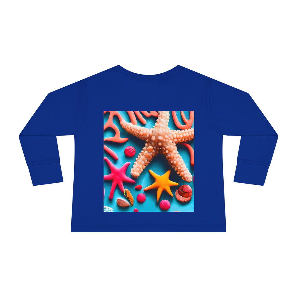 Ocean Art Toddler Long Sleeve Tee – CuepoxyGift | Unisex 100% Cotton, Sizes 2T–5-6T