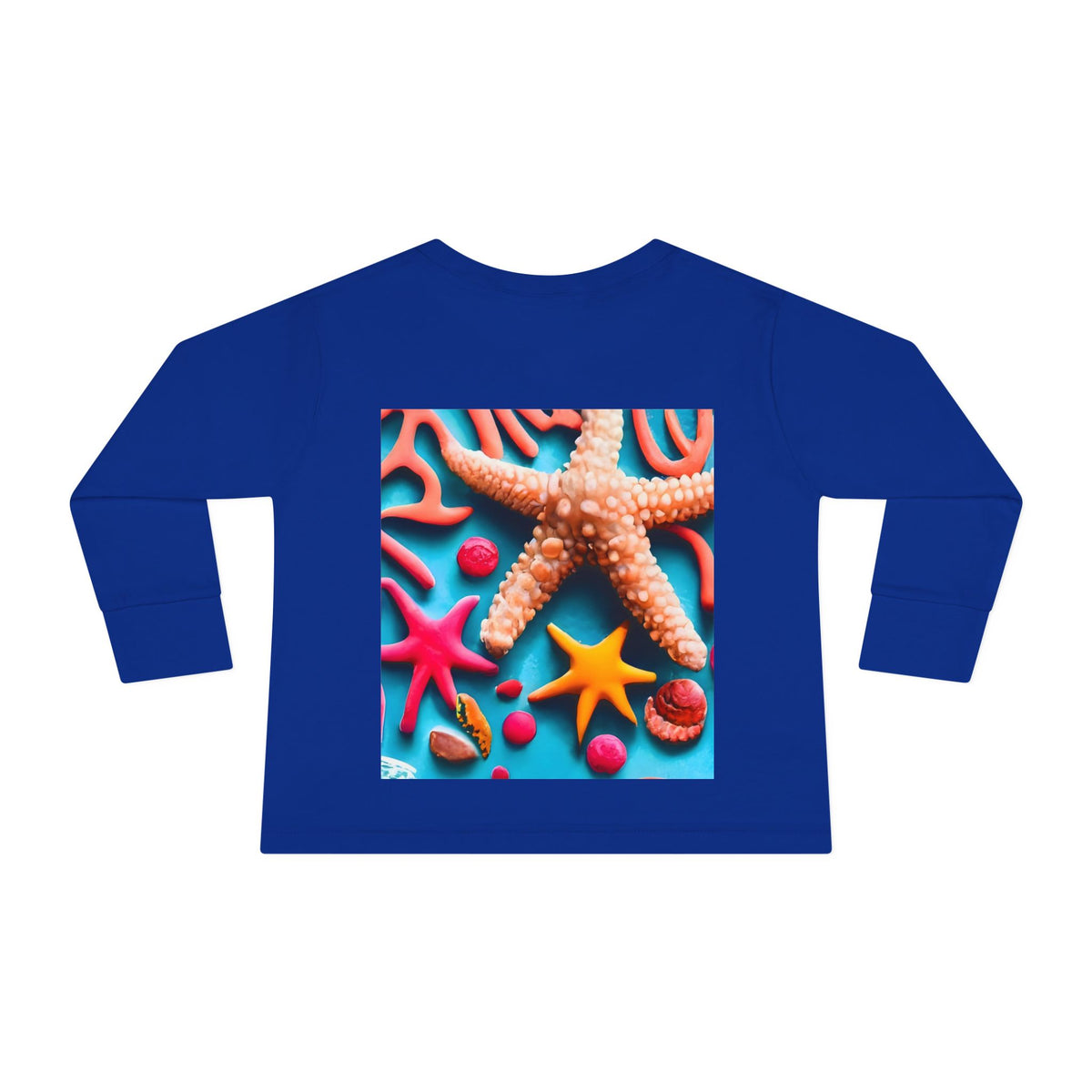 Ocean Art Toddler Long Sleeve Tee – CuepoxyGift | Unisex 100% Cotton, Sizes 2T–5-6T