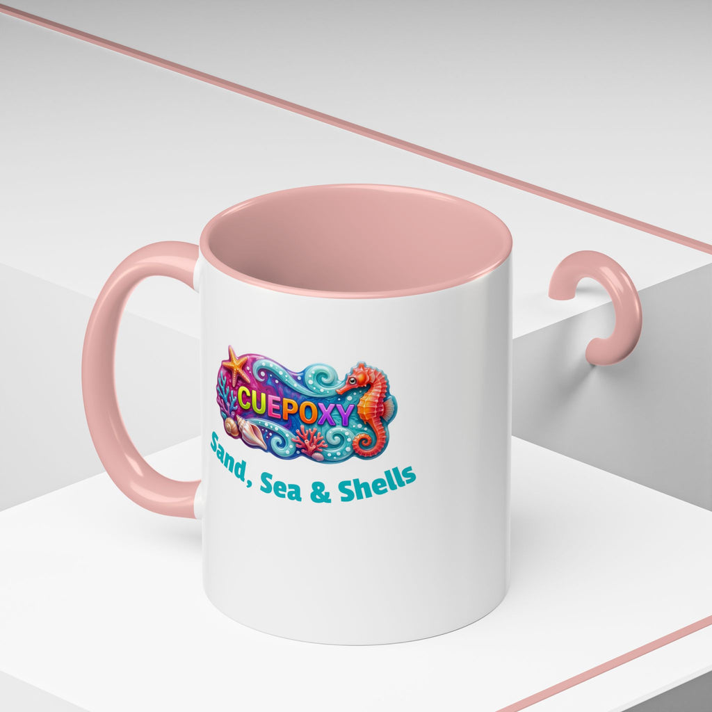 Ocean Art Accent Coffee Mug – CuepoxyGift | Two-Tone Ceramic 11oz & 15oz
