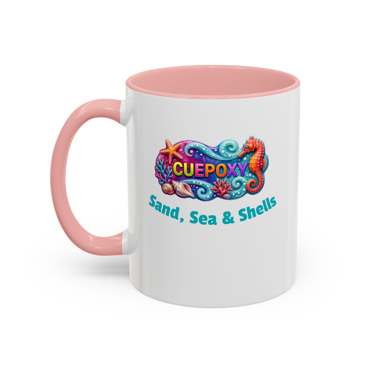 Ocean Art Accent Coffee Mug – CuepoxyGift | Two-Tone Ceramic 11oz & 15oz