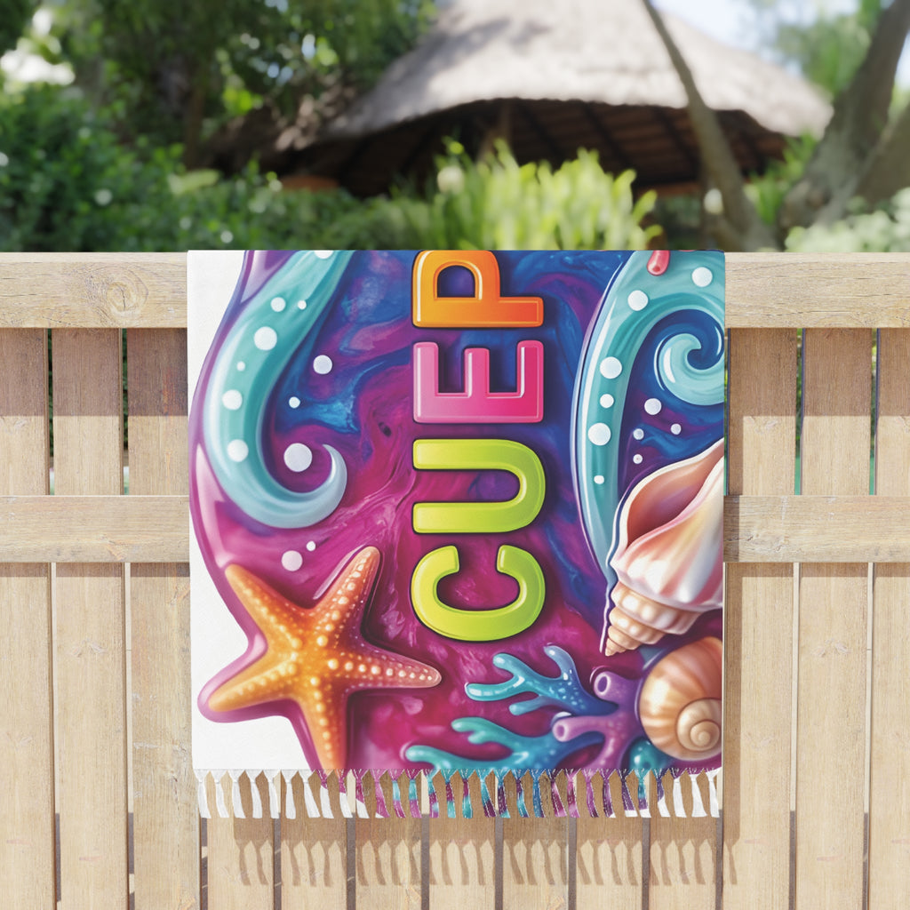 Ocean Art Boho Beach Cloth – CuepoxyGift | 38"×81" All-Over Print Towel