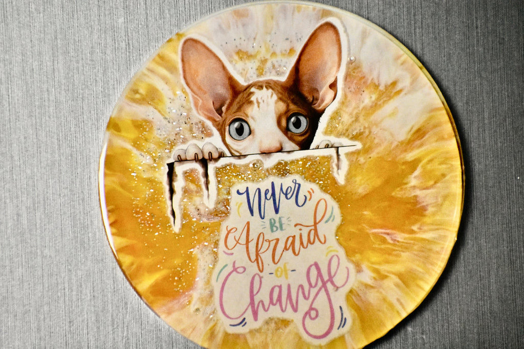 Coaster Magnético Cuepoxy -Gatita Cleo